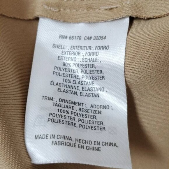 Anthropologie Moto Crop Micro-Suede Jacket Womens XL Beige Open Front Pockets - Picture 6 of 6